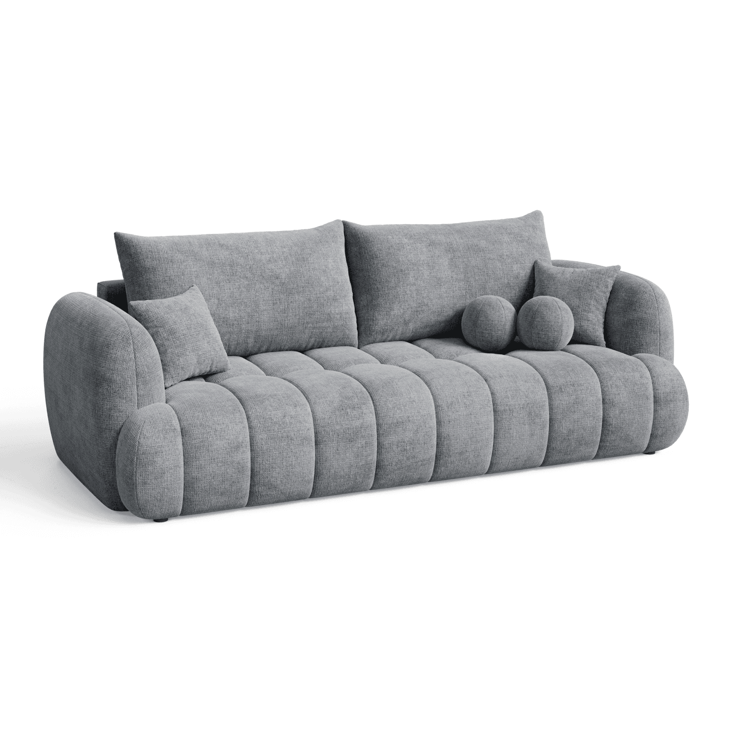 Luksusowa Sofa COCO 2 z poduszkami i funkcją spania | Tkanina Cremona 95