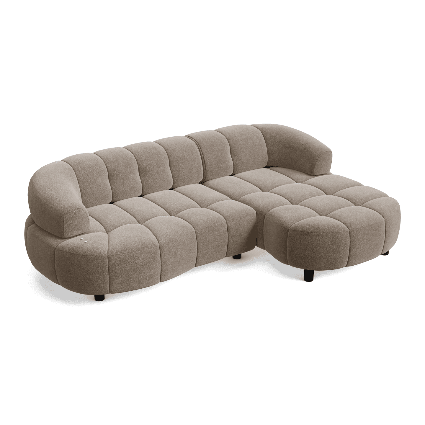 Elegancki Narożnik VELPA S designerski z wysuwanym siedziskiem