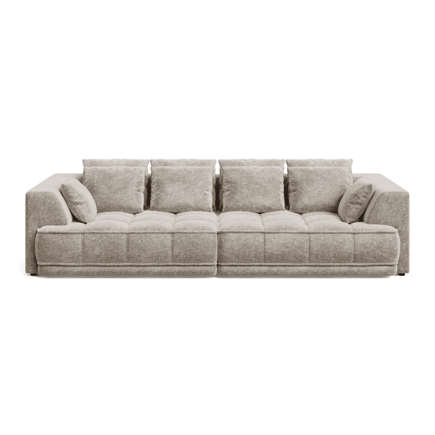Sofa TIGA designerska pikowana z funkcją spania i poduszkami | Tkanina Aphrodite 4