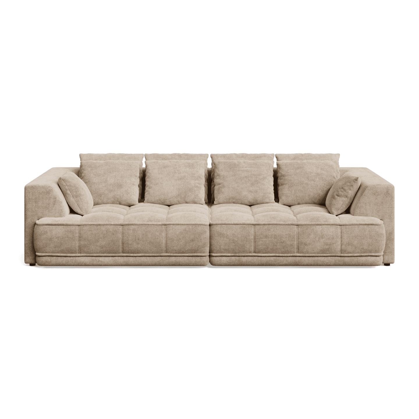Sofa TIGA nowoczesna BigSofa z funkcją spania oraz poduszkami