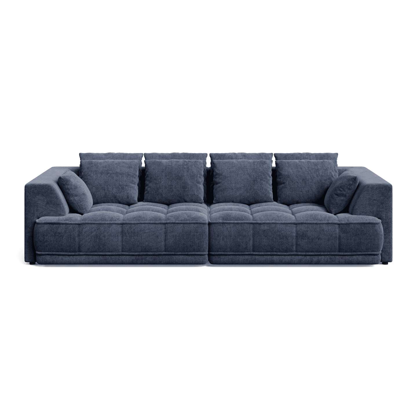 Nowoczesna Sofa TIGA z funkcją spania, pikowaniem i poduszkami