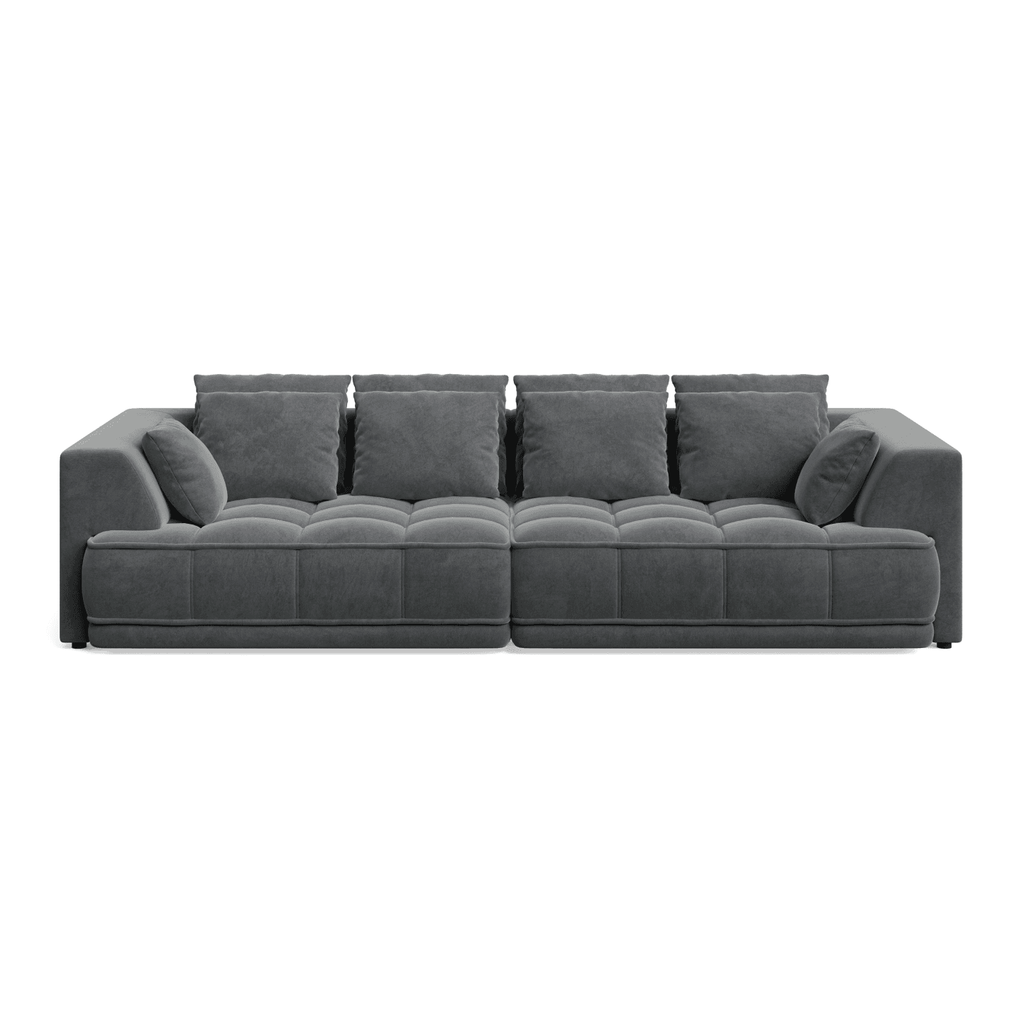 Elegancka Sofa TIGA BigSofa pikowana z wysuwanym siedziskiem