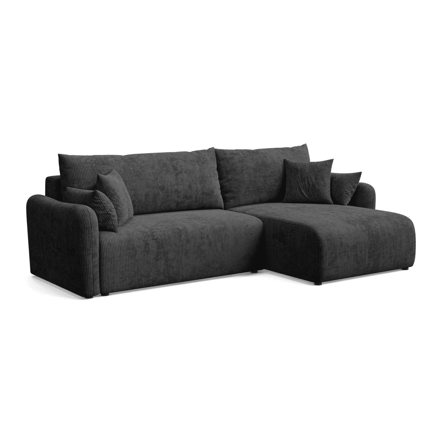 Narożnik NAMI L elegancki z funkcją spania | Uniwersalny | Tkanina Poso 135