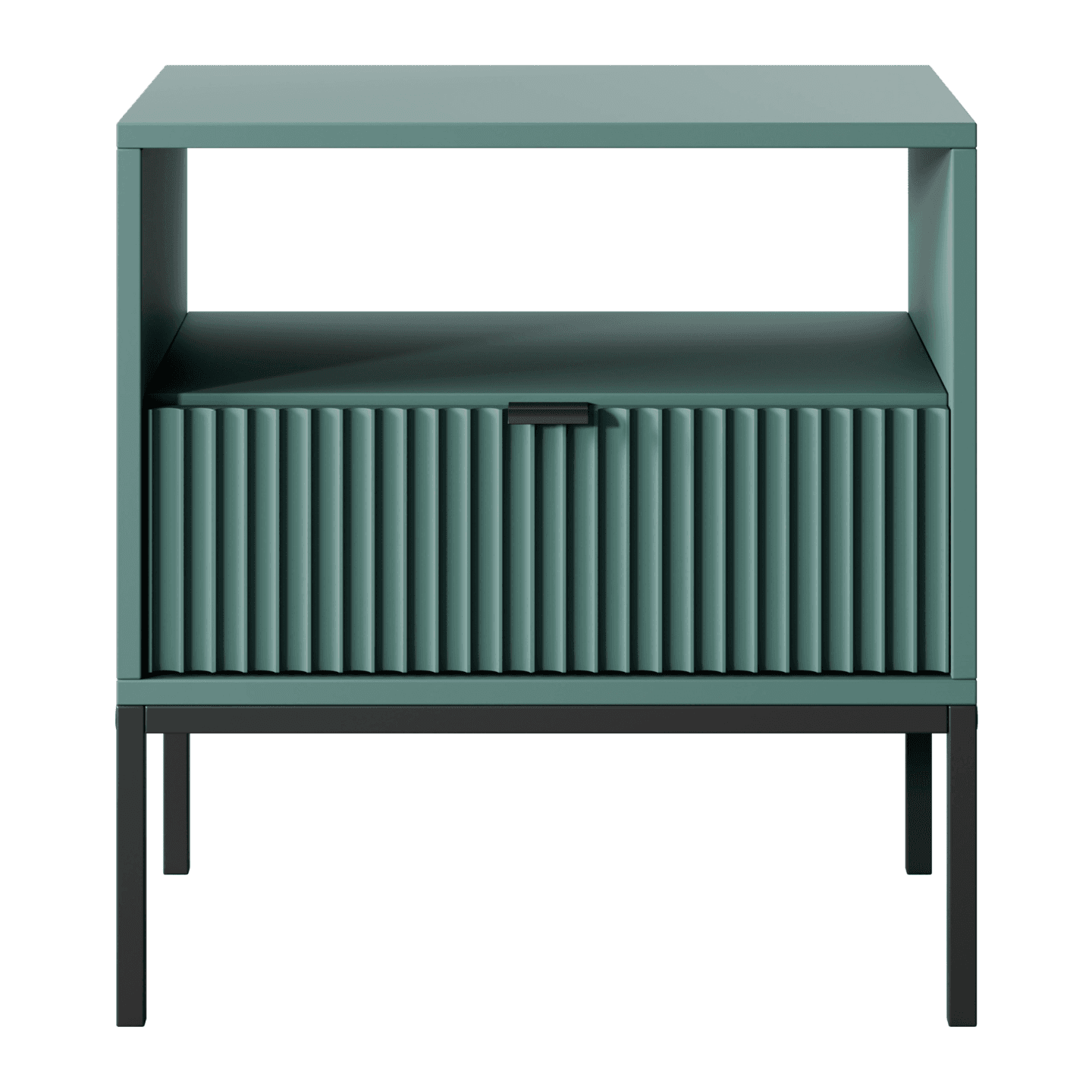 Stolik nocny Crow labrador + czarne nóżki