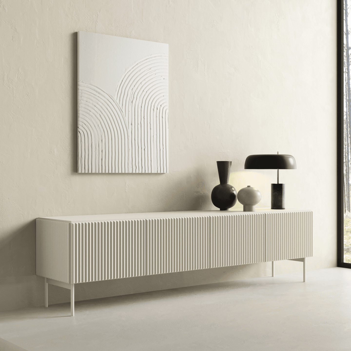 Szafka RTV Velio 195 cm Kaszmir - zdjęcie 2