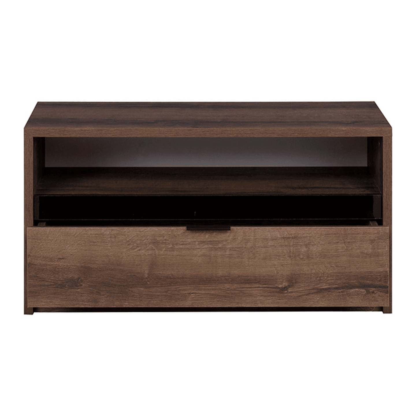 Szafka RTV Woody 90 cm Dąb Monastery + czarny połysk