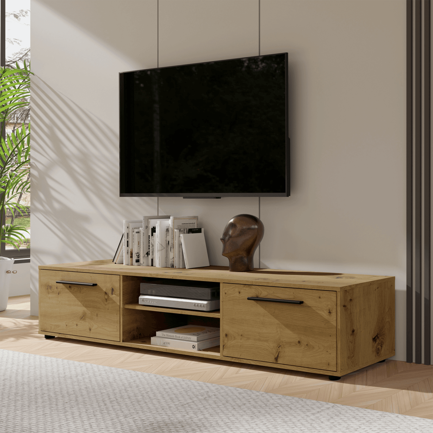 Szafka RTV Ones 190 cm Dąb Artisan - zdjęcie 2