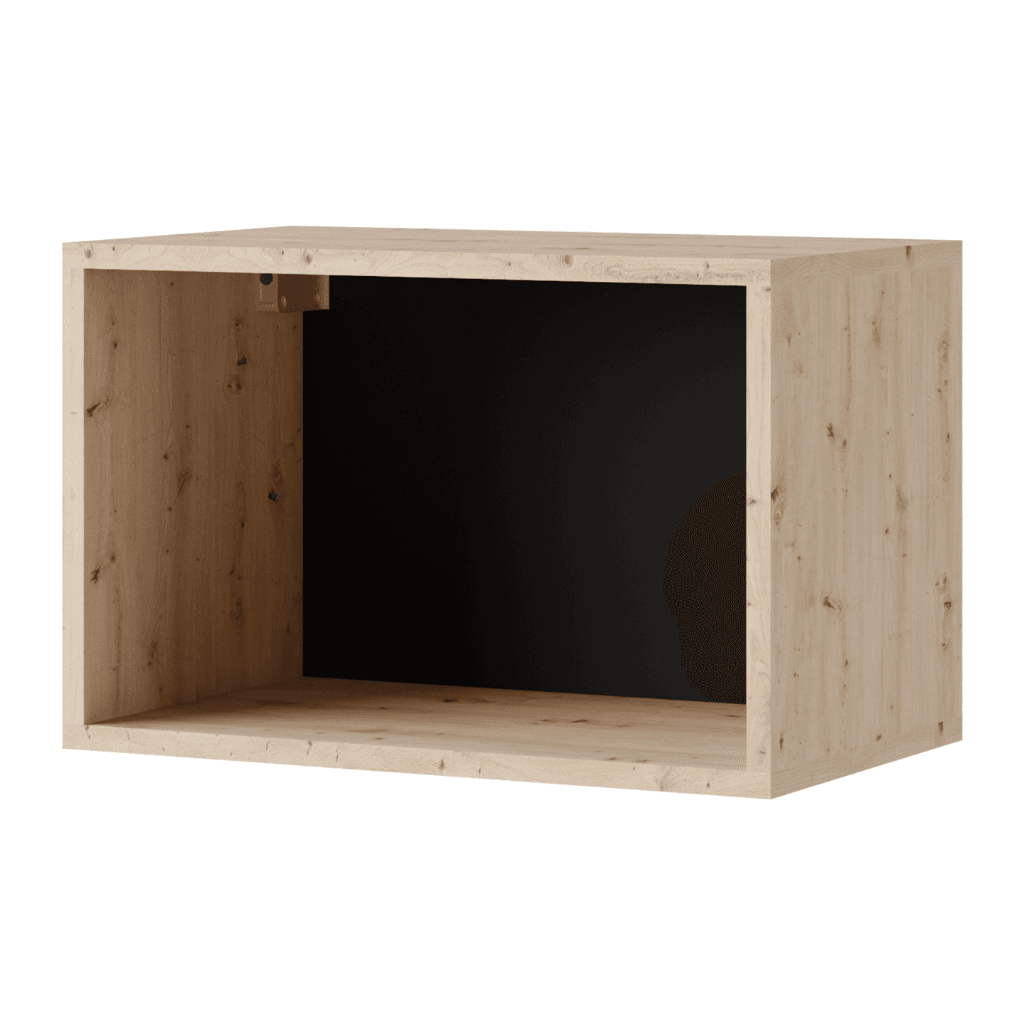 Półka Olio 50 cm Dąb Artisan + Czarny