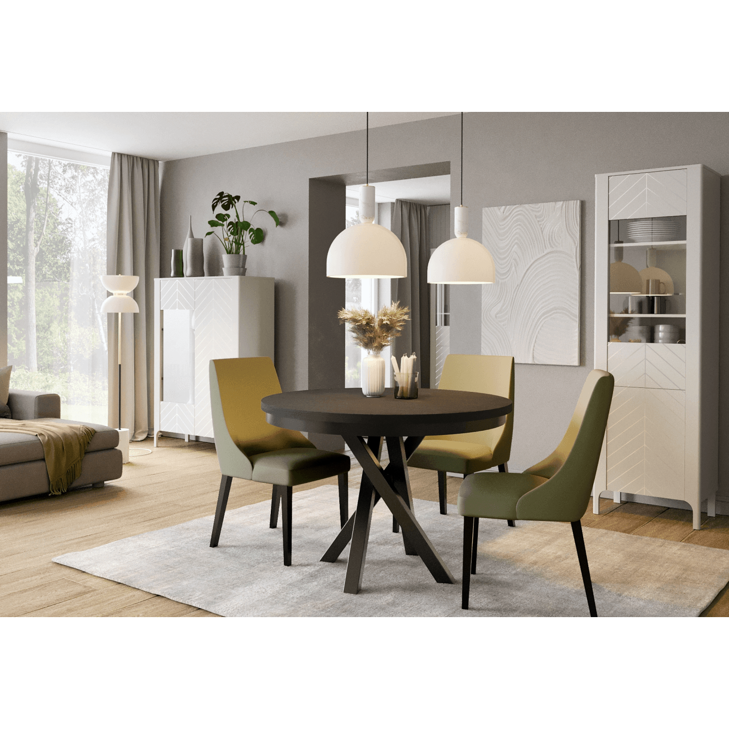 Witryna Solvian 60 cm Kaszmir - zdjęcie 2