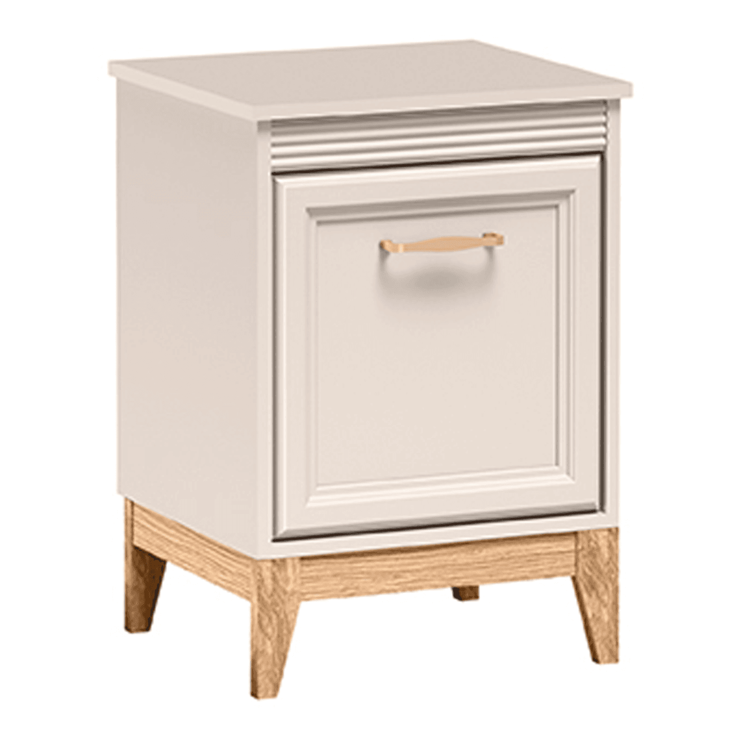 Stolik nocny Belumi 45 cm Kaszmir + Dąb