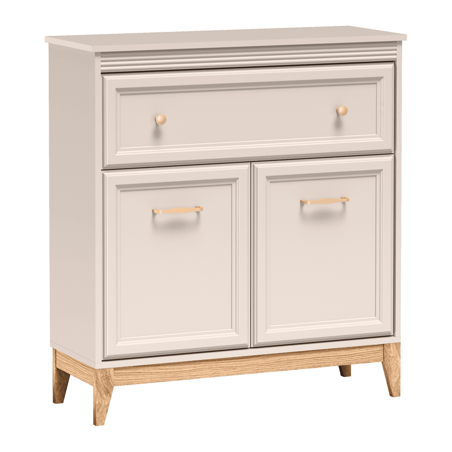 Komoda niska Belumi 92 cm Kaszmir + Dąb